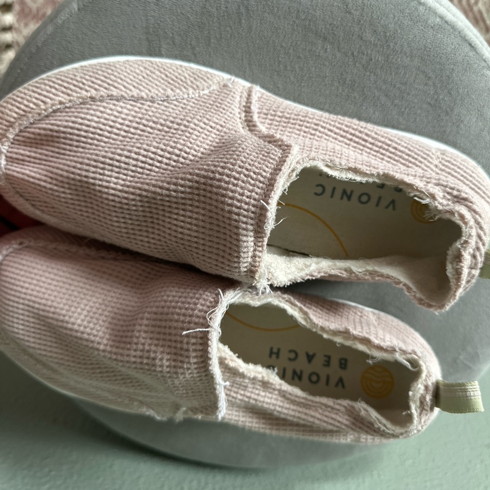VIONIC Beach Collection Malibu Slip-On Sneakers | Water Shoes Pink Womens 7 - Picture 4 of 8